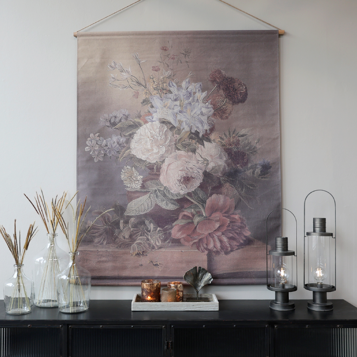 VIEUX ROSE, Tavelduk med canvashängare