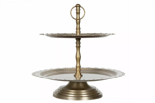 Våningsfat Qute Emalj Sand