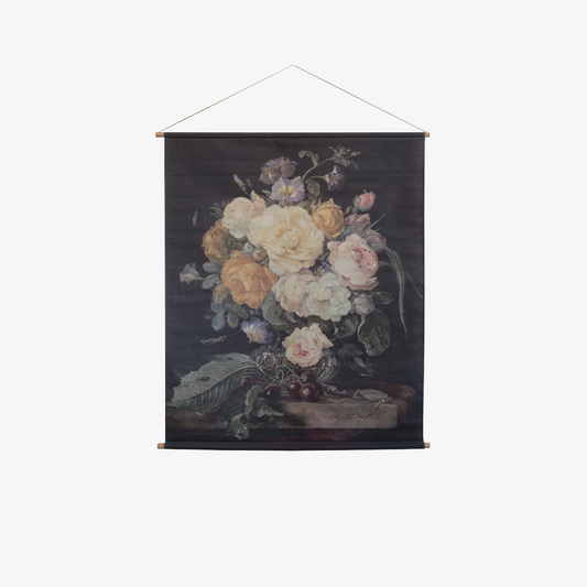 BOUQUET DE ROSES, Tavelduk med canvashängare